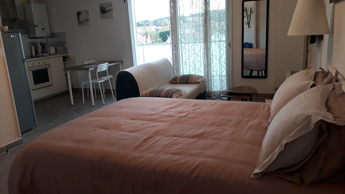 Airbnb performant: Studio in the heart of the city with secure parking à Anglet