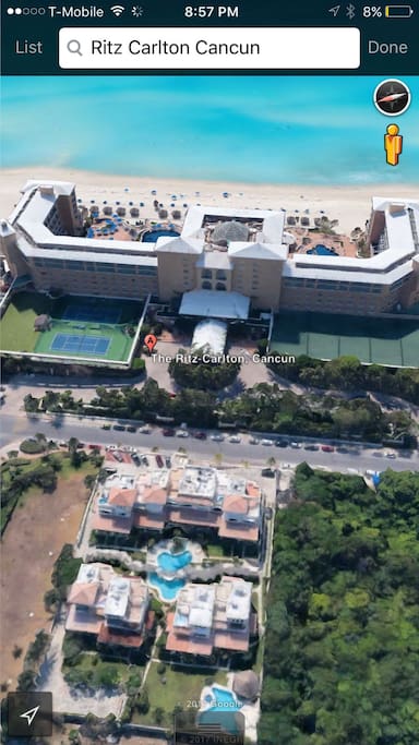 " Steps to the same Beach!"
Not Ocean front but pretty close for 1/3 the Price of the Ritz!