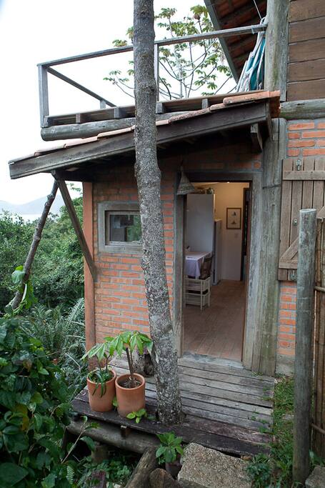 Entrada da casa para alugar