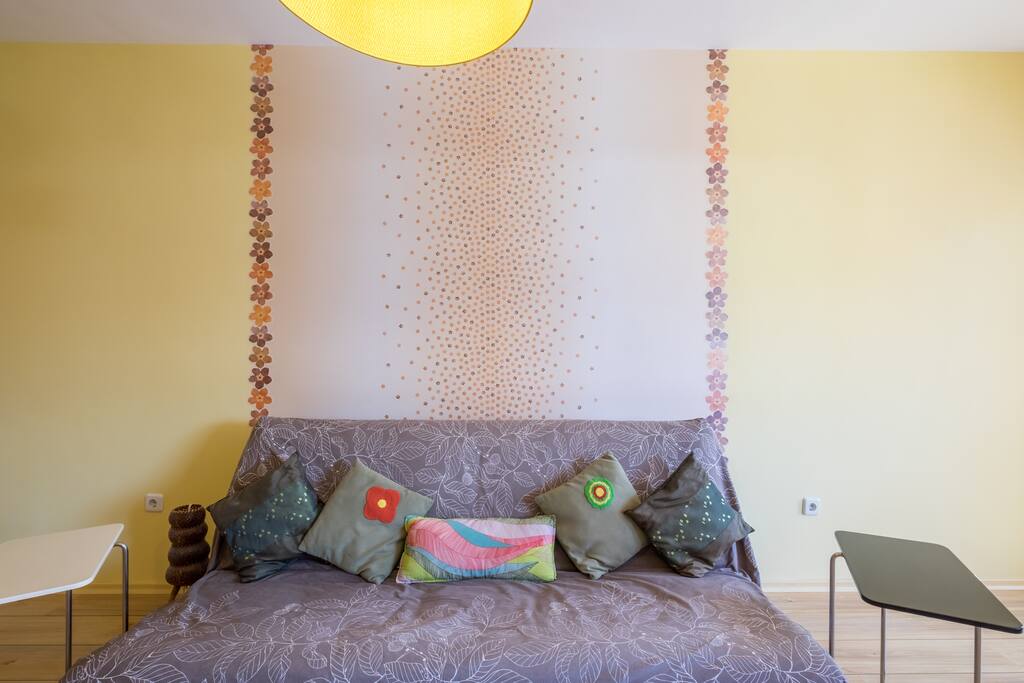 The couch which transforms into double bed