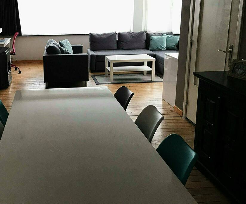 living, slaapplaats voor 1 persoon
