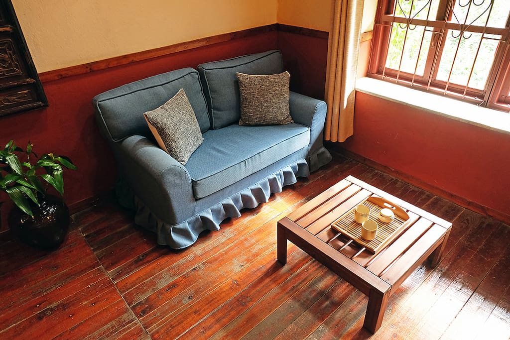 Comfortable sitting/reading area