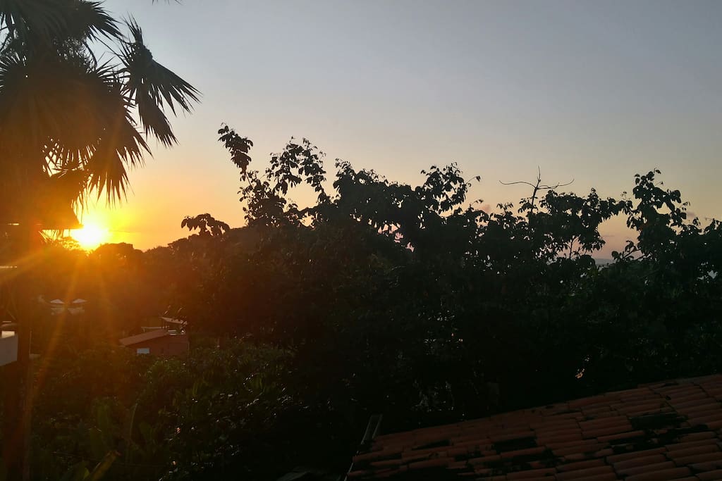 Quarto com vista para o pôr do sol