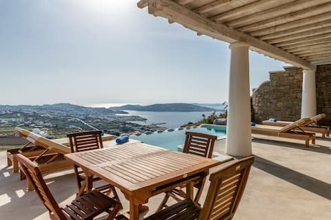 Popular Airbnb listing: Mykonos Divino 4 Wave Style private infinity pool in Περιφερειακή Ενότητα Μυκόνου
