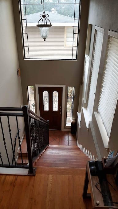 Entry door going up to second floor