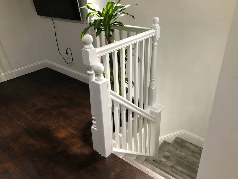 Staircase leading to the apartment