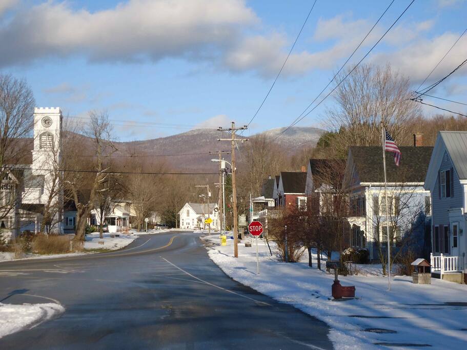 Main Street view from front of house.