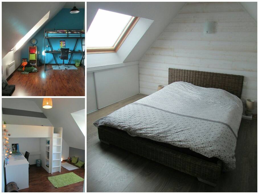 Chambres enfants et chambre parentale