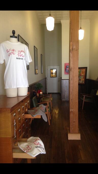 During your stay, be sure to purchase a destination wall t-shirt: Wish You Were Here.