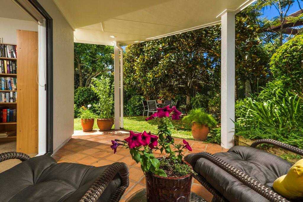 Your own loggia and outdoor seating area