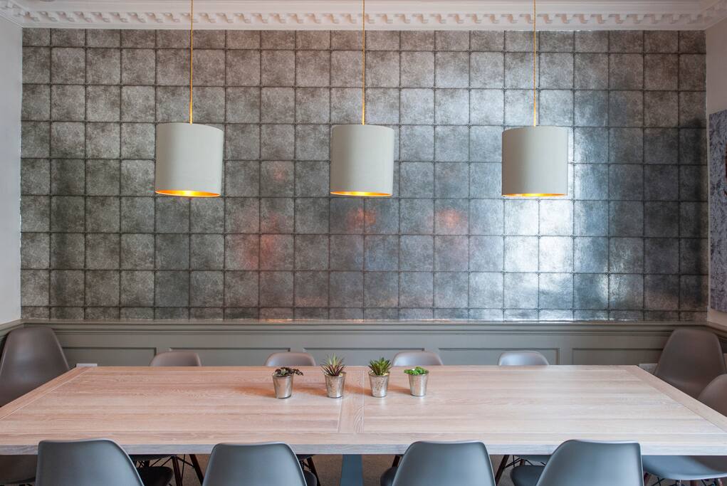 The dining room table