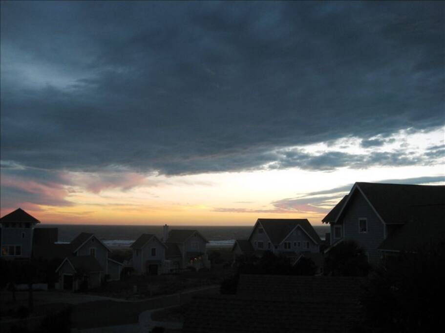 Sunset view from our deck