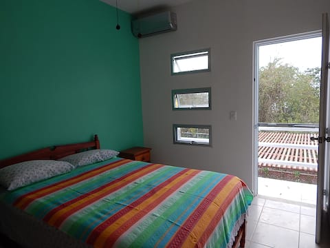 Clean and quiet bedroom with balcony