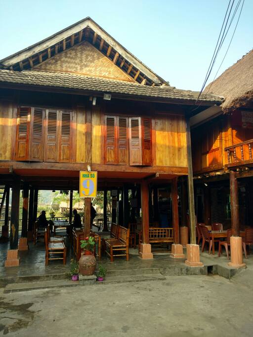 The main house - traditional stilt-house.