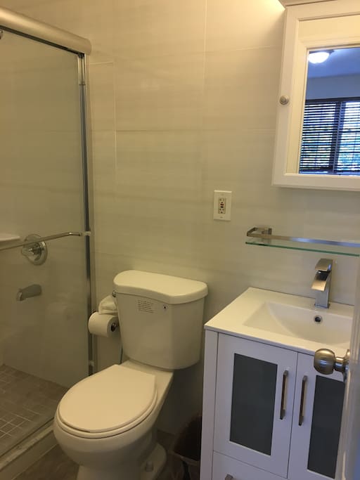 Fully renovated bathroom