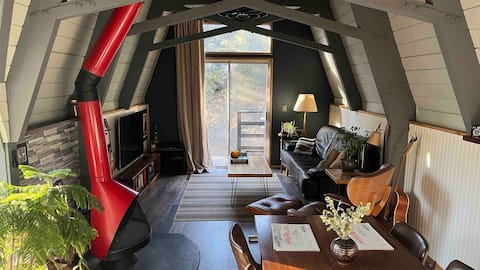 Successful Airbnb property: Retro Modern Tiny Cabin w/ HOT TUB in Pine Mountain Club