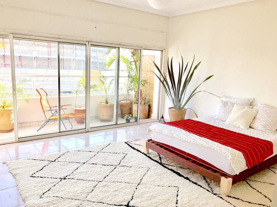 Chambre avec grand balcon