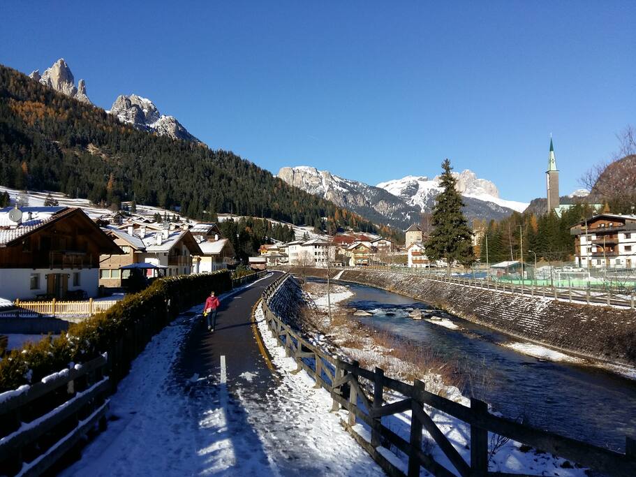 La Val di Fassa con i suoi monti a Vigo
The Fassa Valley and its mountains in Vigo