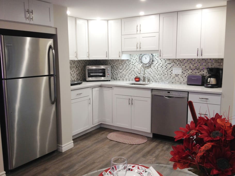 Modern & Stylish Kitchenette With All The Appliances Etc. You Will Need