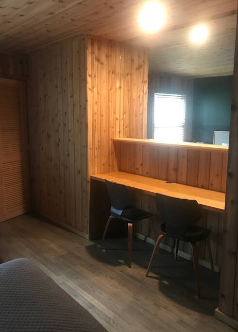 Desk area of Forest Room