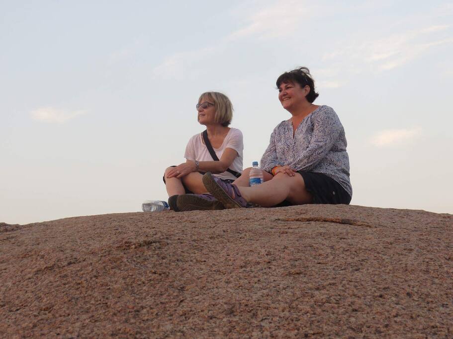On the rock