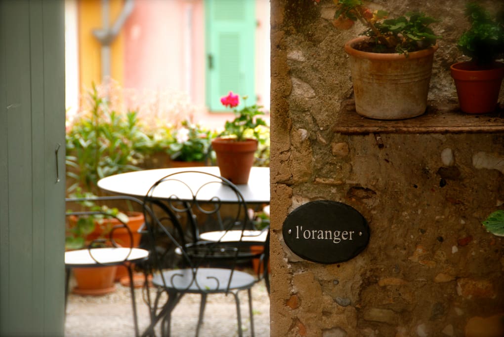 Entrance to private garden … idyllic hidden gem in the heart of the old town