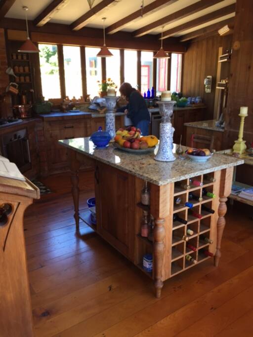 Rustic kitchen.
