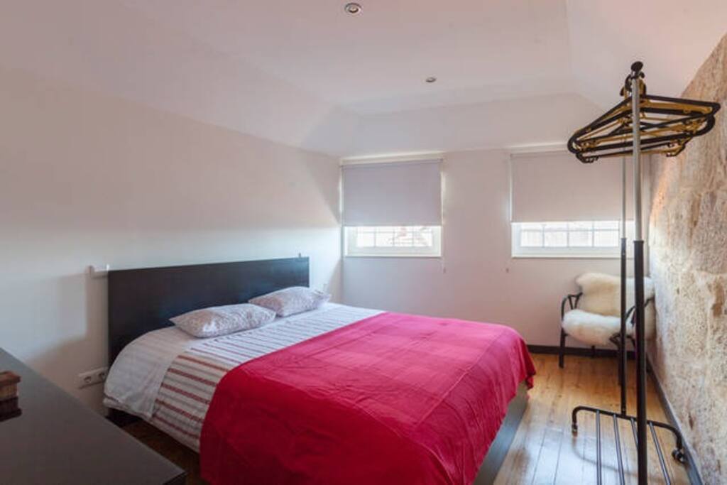 Sunny bedroom, double glazed windows
