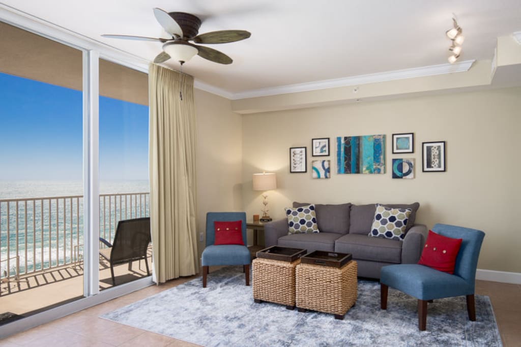Tidewater Beach Resort 1503 is the largest 1 bedroom floor plan and comfortably sleeps 6