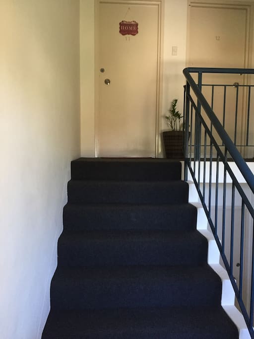 The front entry staircase... we are on the top floor (3rd) .