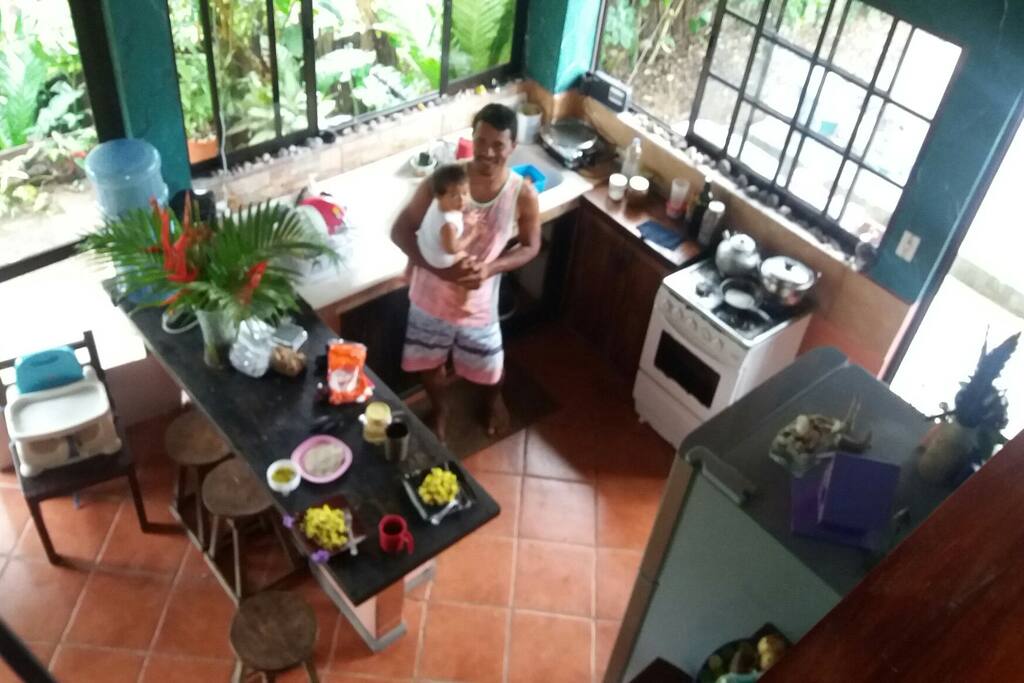 William and Coral in the Kitchen