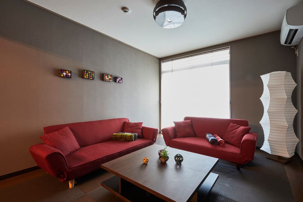 Living room (Sofa bed×2) with Air conditioning(pic1)