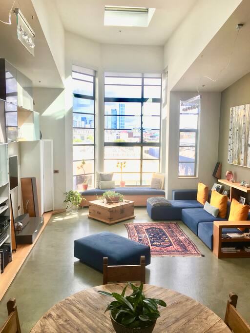 Living room from dining