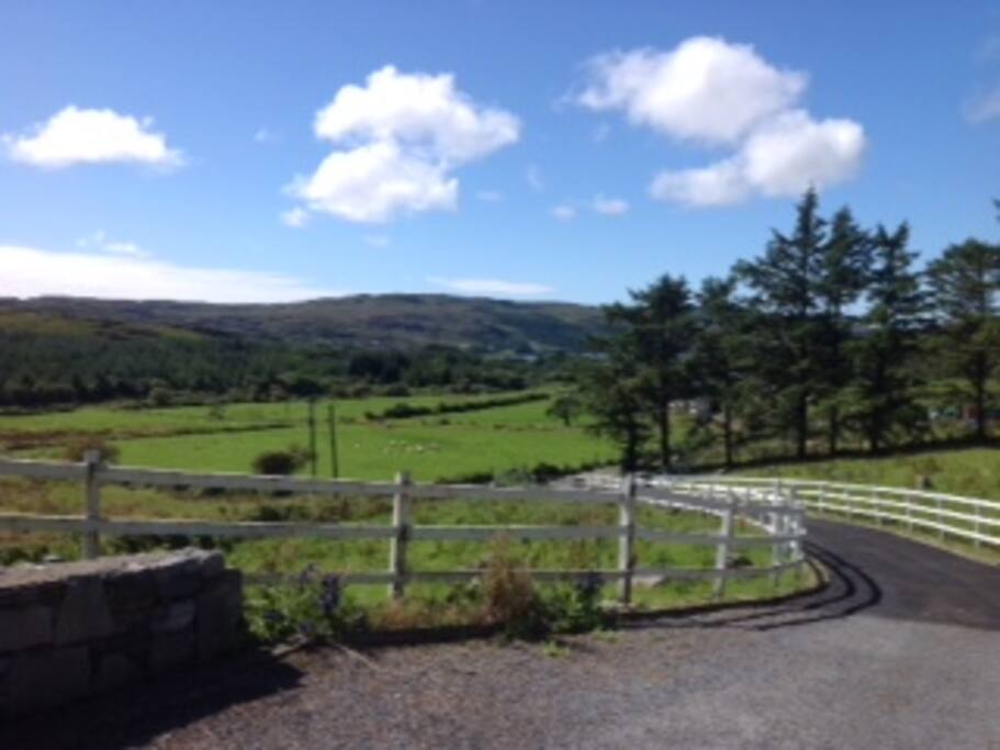 View from house towards Sky Road