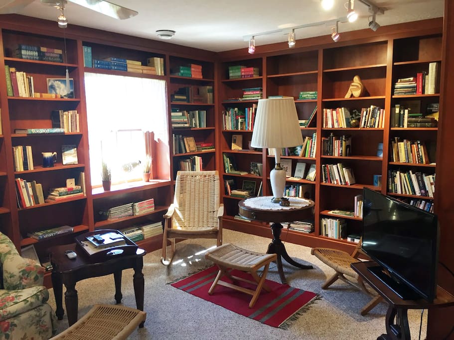 The Library, where you can relax, watch TV, read