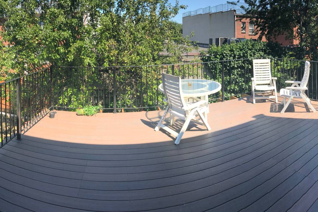 Back terrace