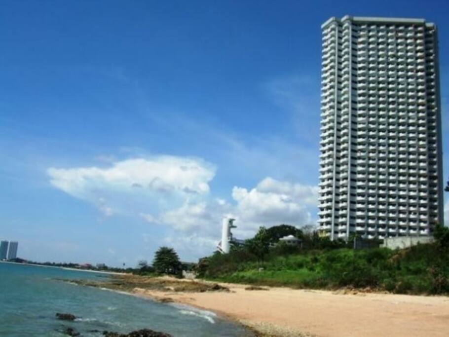 The condo as seen from beach