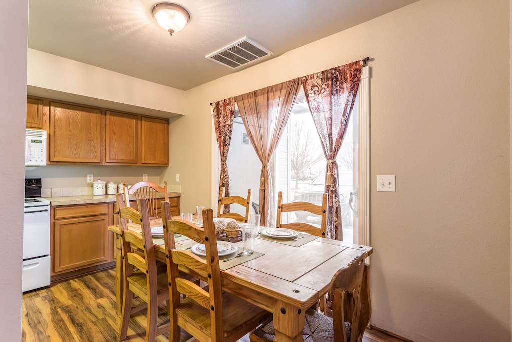 Elegant and inviting dining room