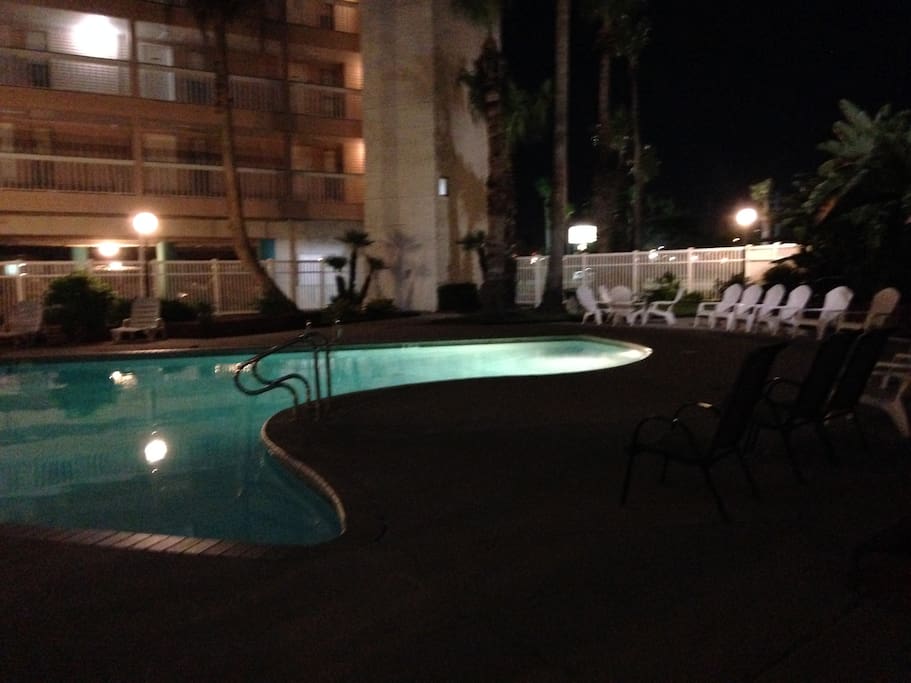 The pool in the 3rd building complex