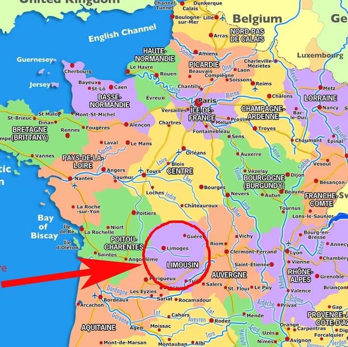 Where we are located in New Aquitaine, France.