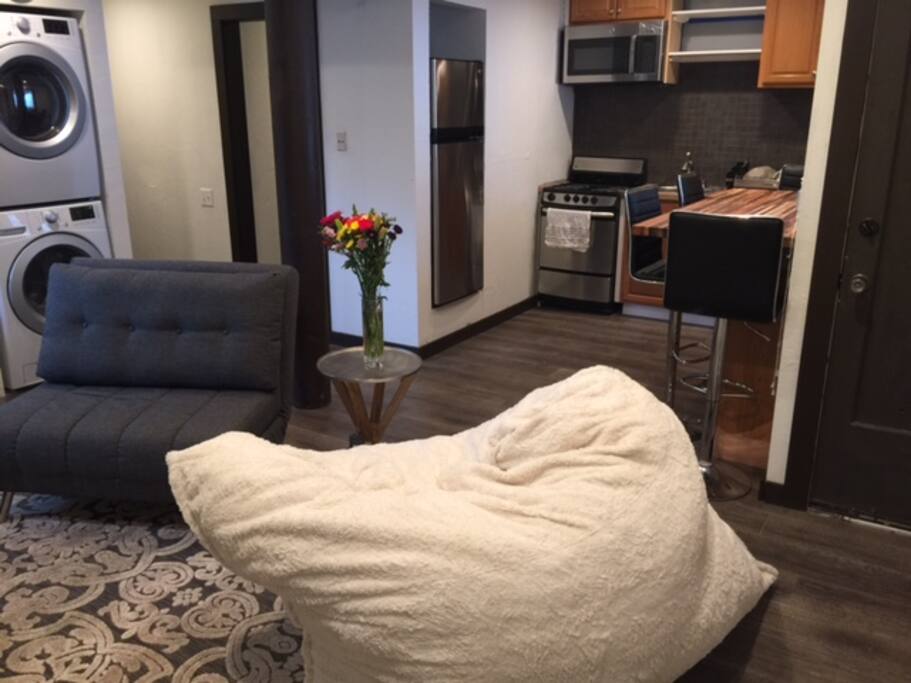 studio room w/ washer/dryer