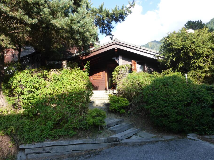 Front of chalet