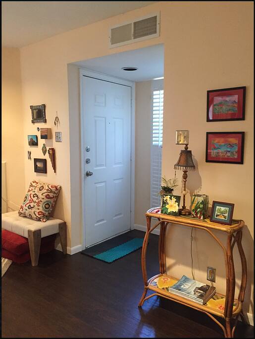 Entryway to condo