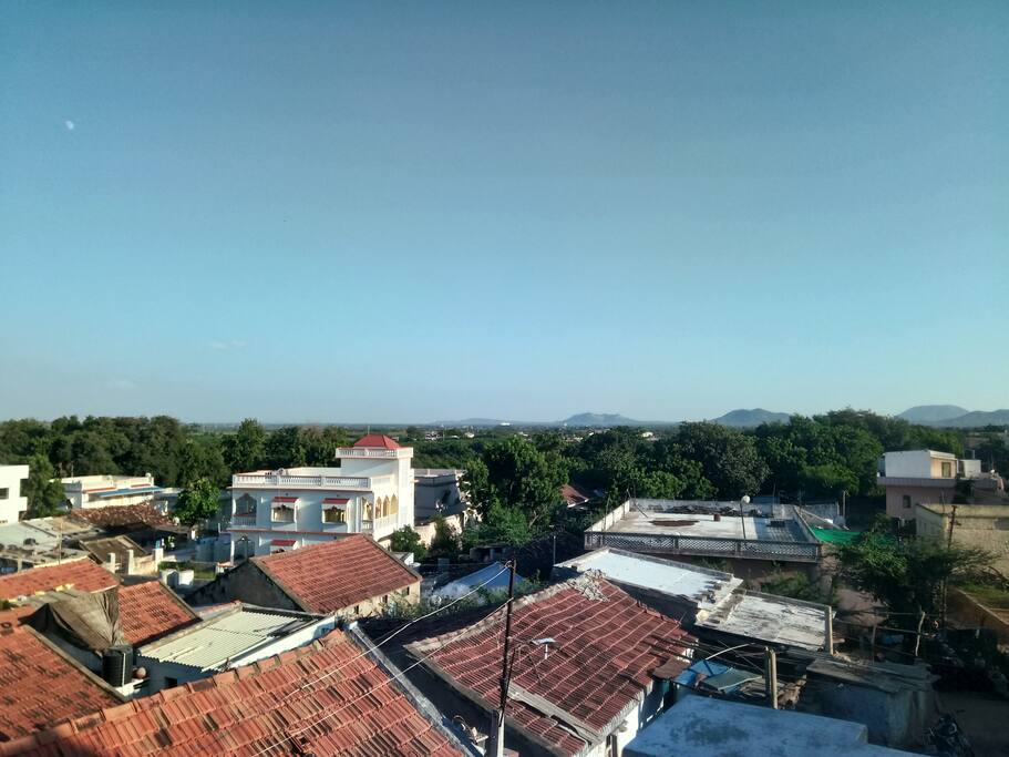View of the village from the terrace