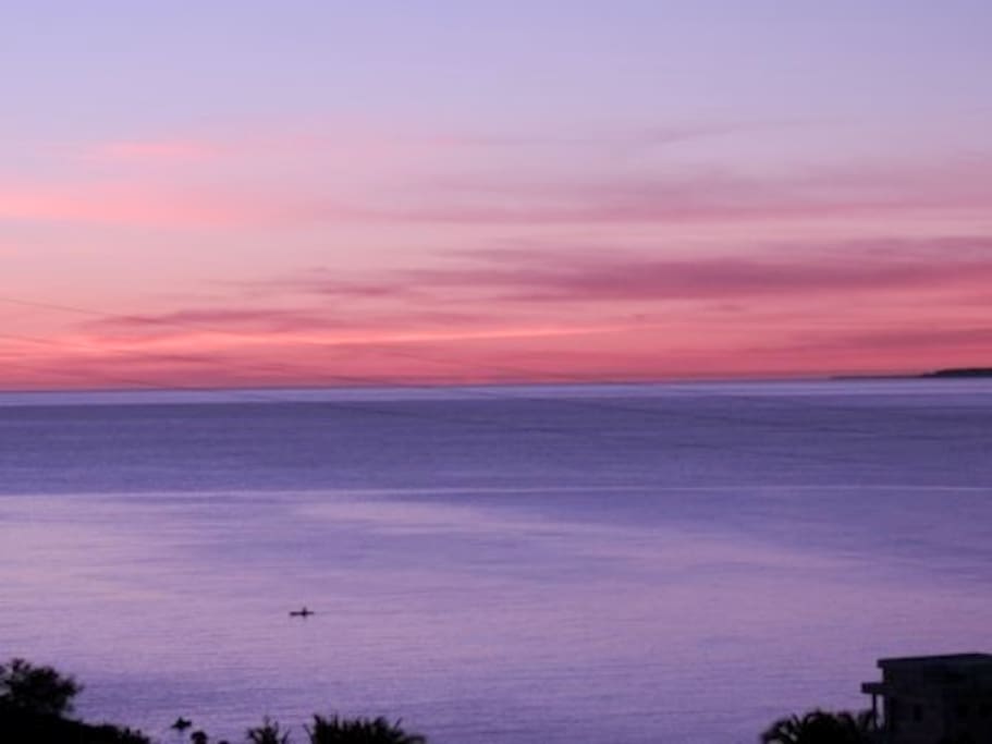Sunrise from your bed.