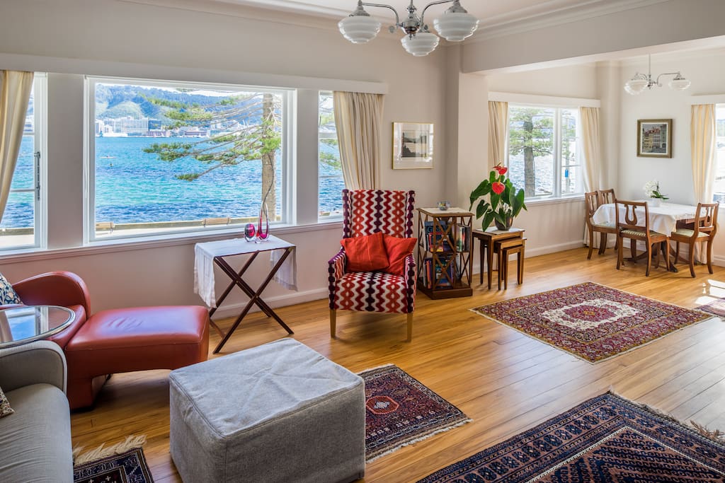 Spacious living area with plenty of room to spread out, or just sit back and enjoy the stunning views