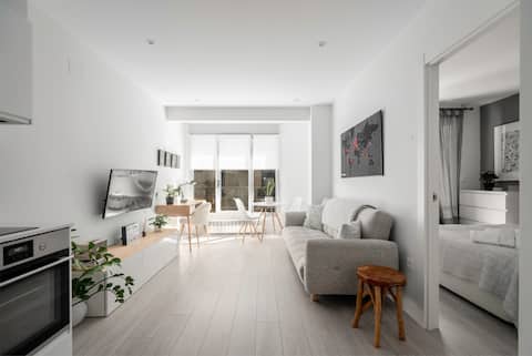 Modern apartment next to the beach.
