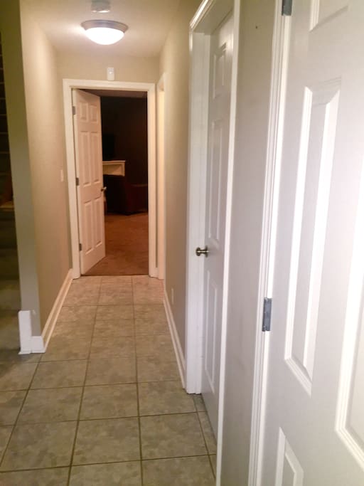 Walk in the front door and enjoy the entire first floor with your own private full bath, living room and master bedroom all to your self!