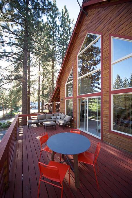 Front Deck with seating and BBQ