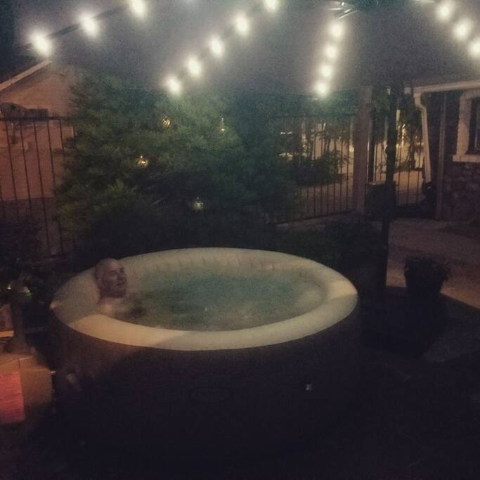 Hot tub for chilly winter nights